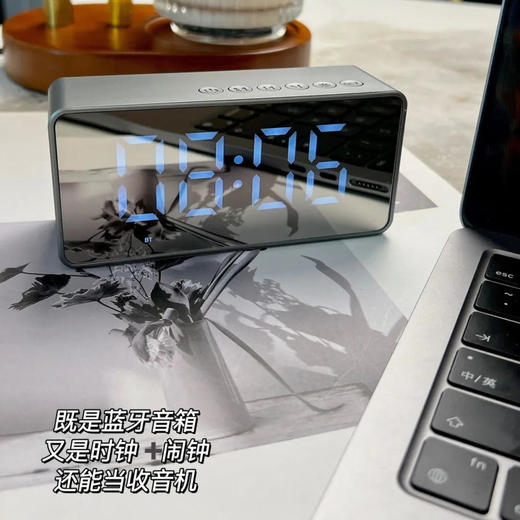 热卖！塞尔兰斯AI智能蓝牙音响多功能屏显时间/闹钟/AI助手/收音功能3色可选 商品图1