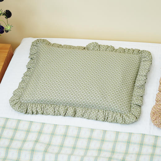 洋水仙系列花边枕荞麦壳枕头荞麦皮睡眠护颈椎睡觉专用纯棉学生儿童 商品图4