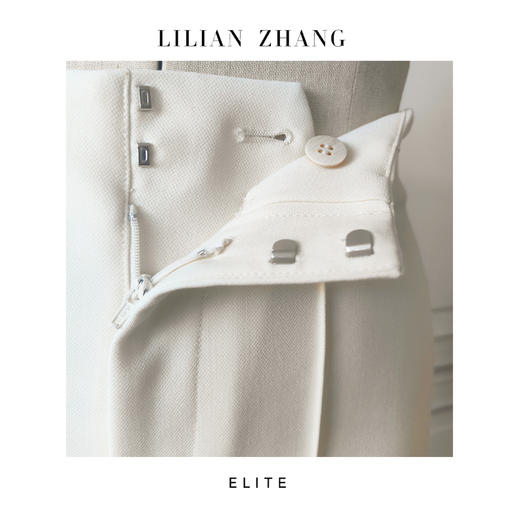 E“定制”——静奢风 ——都市摩登——风尚之选——珍珠白连腰筒裤 2404008 商品图3