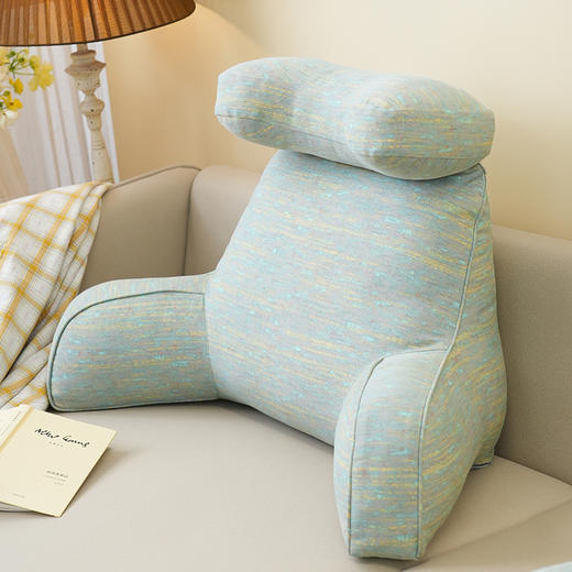 粉笔画系列升级版颈枕护腰靠床头靠垫软包大靠背卧室榻榻米护腰沙发飘窗护颈枕可拆洗 商品图2