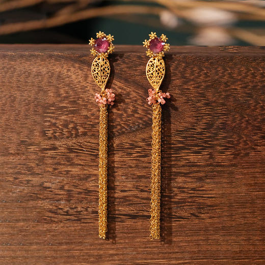 订购8周到｜Monshiro-vintage-限量款 金色叶子 耳环［日本设计师］ 商品图0