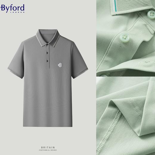 疯抢中！！【英国百年奢牌 始于1919】百富Byford商务休闲短袖POLO衫 凉爽透气 时尚百搭（男女同款） 商品图13