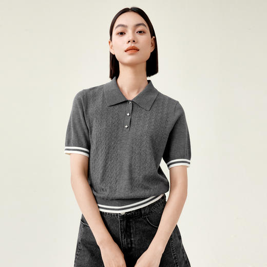 【商场同款】伊芙丽夏套头毛衫1F5130851 商品图0