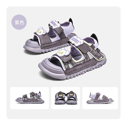 💥【ABC KIDS 童鞋春夏百搭透气时尚凉鞋】颜色明亮活泼🌈，可爱小熊装饰超级萌，🌟不管是男宝宝穿还是女宝宝穿都活力满满~~ ❤️加固鞋头设计有防撞耐踢的功能，有效保护宝宝脚趾 商品图6