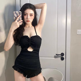 绝世高级，独步天下！连体泳衣遮肉显瘦，欲罢不能之爆款