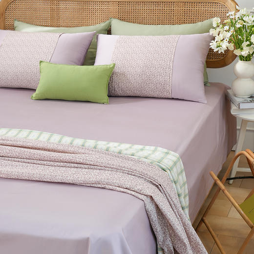 莫兰迪浅色系床单单件纯棉100全棉单人双人高级感四季通用睡单枕套 商品图3