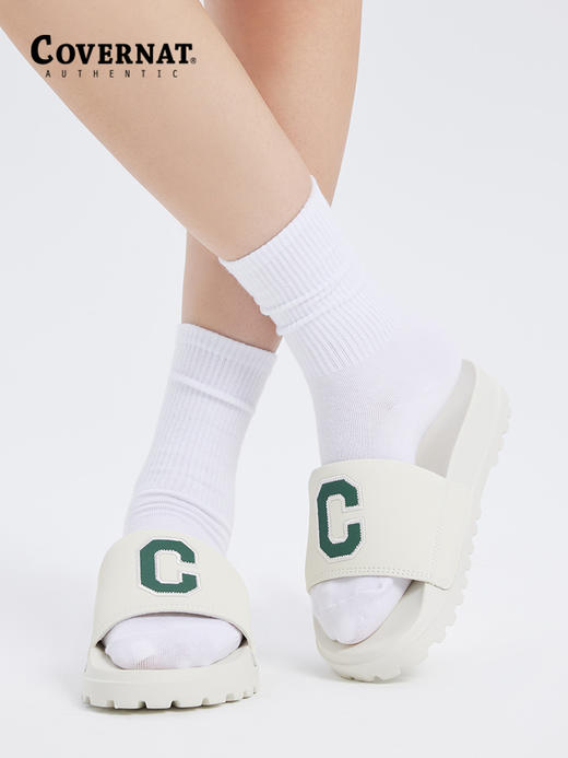 Covernat拖鞋情侣款配饰男女新品LOGO拖鞋居家外穿街头潮CO0000SE01 商品图6