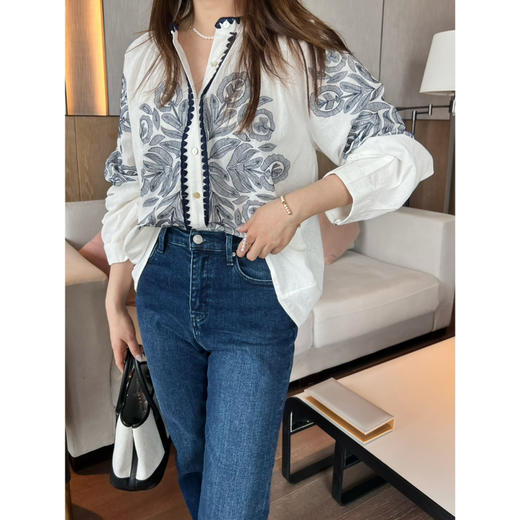 新年折扣 2504305   手工刺绣法式衬衫 商品图7