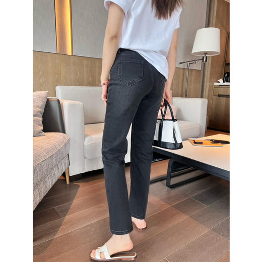 新年折扣 2504302   F牌 高腰 弹力9分 竹竿腿牛仔裤 商品图9