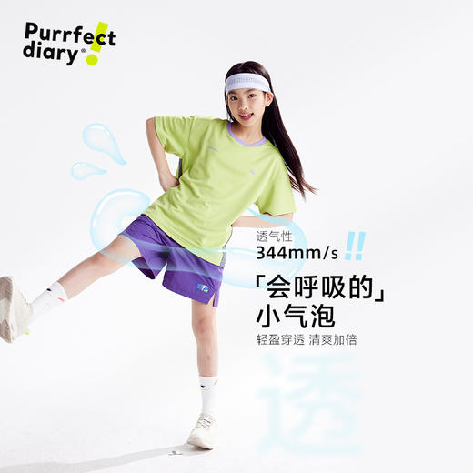 fx-【小凉风】咕噜日记童装儿童凉感T恤中童圆领短袖男女童透气半袖PXT2554 商品图1