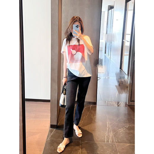 新年折扣 2504302   F牌 高腰 弹力9分 竹竿腿牛仔裤 商品图10