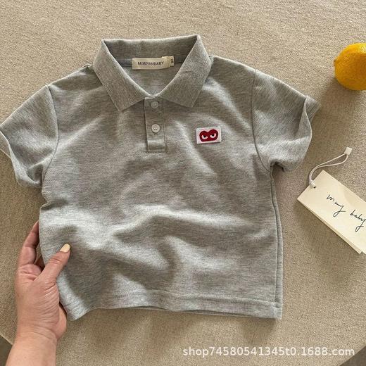 夏日阳光，洋气可爱，潮流T恤polo，翻领设计，短袖上衣。情动于指尖，爱在轻抚间。 商品图6