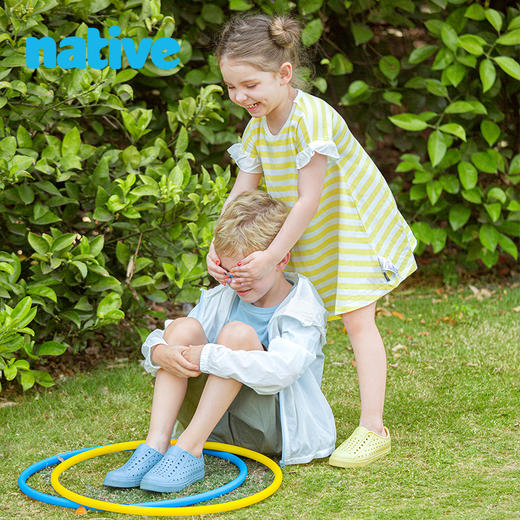 native海藻亲子洞洞鞋儿童男女童夏一体成型沙滩凉鞋雨鞋 商品图3