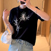雀说国风刺绣T恤女圆领高级感漂亮上衣女韩版通勤宽松AL4052 商品缩略图3