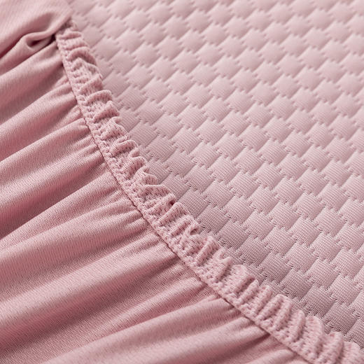 多喜爱 凉豆豆笠围三件套-木槿（灰/粉/蓝/米）【可水洗机洗】【柔软可折叠】【凉感值0.28】【全方位包裹】 凉席子A类标准 有效抗菌  3D立体凉豆豆 商品图6