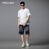PINLI品立2025夏季新款男士笑脸烫钻圆领短袖T恤上衣BG252111056 商品缩略图2