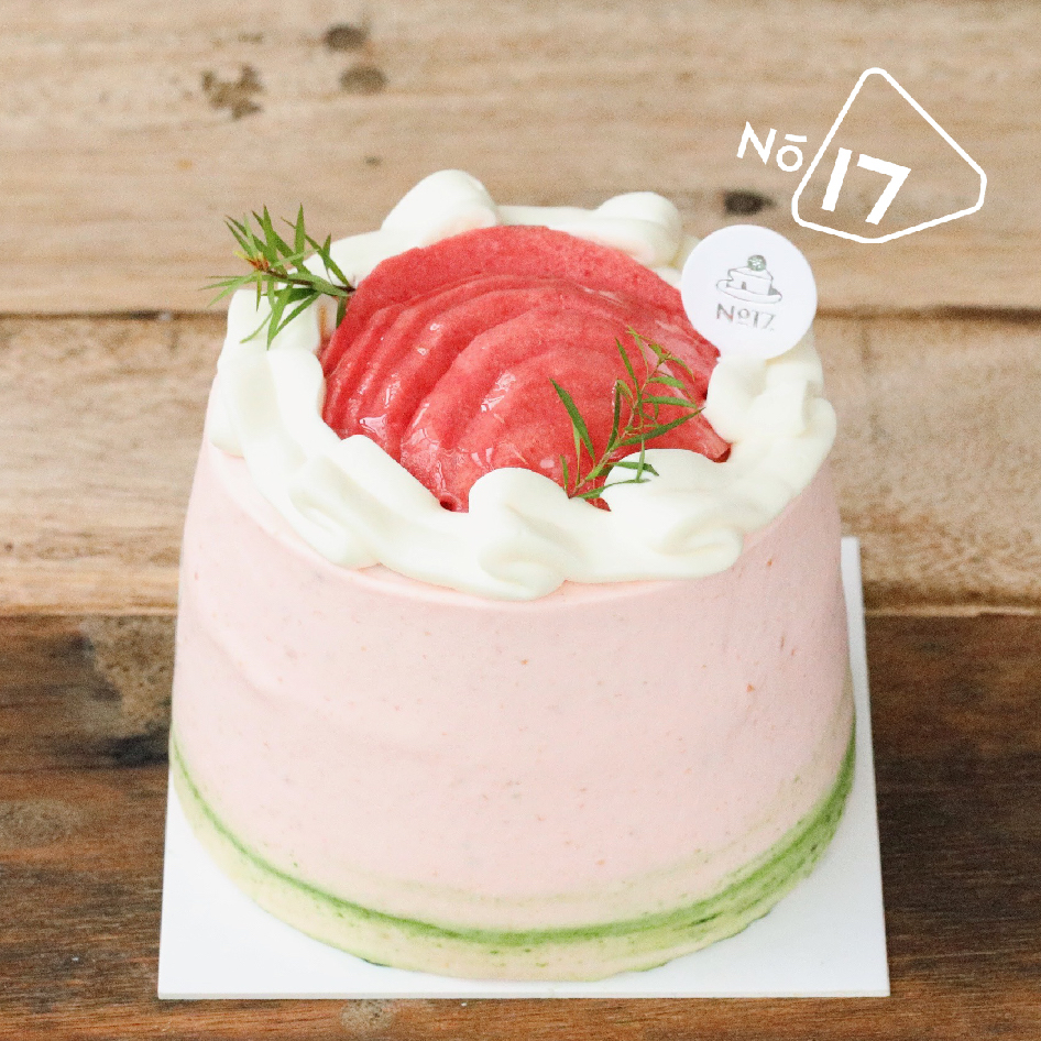 芭乐梅子酱斑斓戚风蛋糕