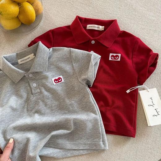 夏日阳光，洋气可爱，潮流T恤polo，翻领设计，短袖上衣。情动于指尖，爱在轻抚间。 商品图1