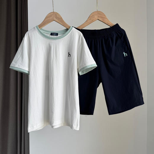 哈吉斯中大童短袖短裤套装422 商品图0