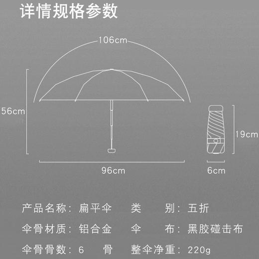 【遮阳护航，轻盈便携】梦幻伞境，晴雨无惧。女性夏日必备，轻盈便携，防晒UPF高。细节设计巧，小巧大防晒。 商品图2