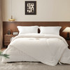 多喜爱 臻享羊绒大豆双蛋白子母被【升级拉链款】【提花磨绒面料】【A类标准】【织带工艺】 【绣花&烫钻】双蛋白呵护 加厚加重 分区绗缝不跑被 商品缩略图0