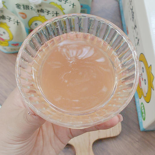 【配料表干净简单】金银花柚子汁 100ml/袋 商品图2