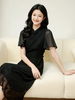 奢姿大码女装2025夏季胖妹妹新中式改良蕾丝旗袍温柔气质连衣裙9952853189 商品缩略图3