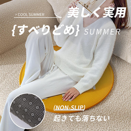 冰丝夏天透气凉垫 办公室久坐椅子垫凉席夏季屁股座垫 沙发垫子 商品图2