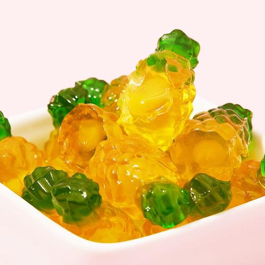 阿麦斯 菠萝水果爆汁软糖 65g/袋 商品图1