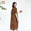 佐尔美夏季新款新中式国风时尚气质桑蚕丝短袖连衣裙女M42LS02 商品缩略图4