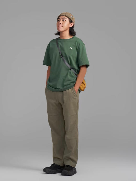 【4月15日  下午14:00 秒杀】AnKoRau/安高若男士 宽版 舒适 运动棉混纺图案短袖T恤 女生可穿 商品图3