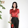 佐尔美夏季新款 新中式国风气质桑蚕丝衬衣女M42CS23 商品缩略图0