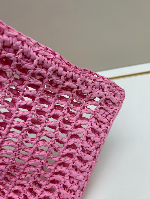 春夏特惠💰430 普拉达酒椰纤维托特包2526 柔和的解构式托特包 商品图5