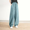 雀说苎麻扎染废土风休闲裤新款棉麻女装阔腿灯笼裤个性裤子ALTDA-9 商品缩略图1