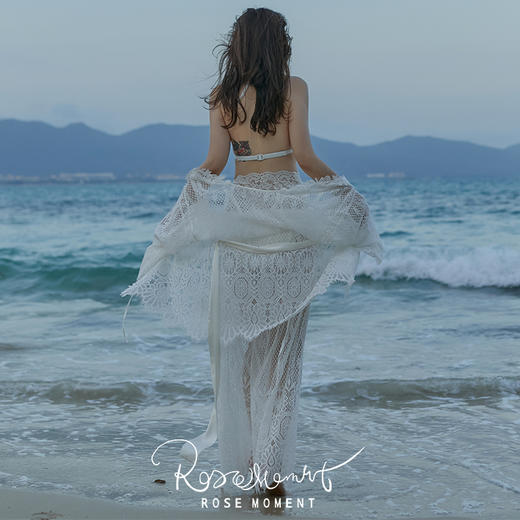 蕾丝度假风中袍长裤 T230101 商品图1