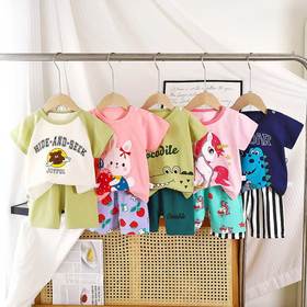 39.9元任选2套短袖短裤套装，男女宝闭眼混搭不出错 