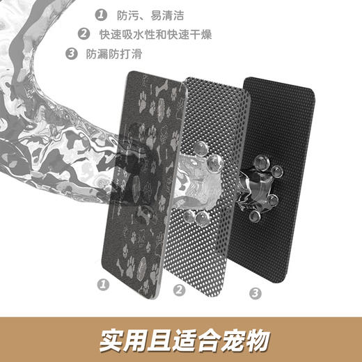 猫狗垫子宠物通用餐垫速干吸水防滑防污地垫狗狗吃饭垫子柔软睡垫 商品图3