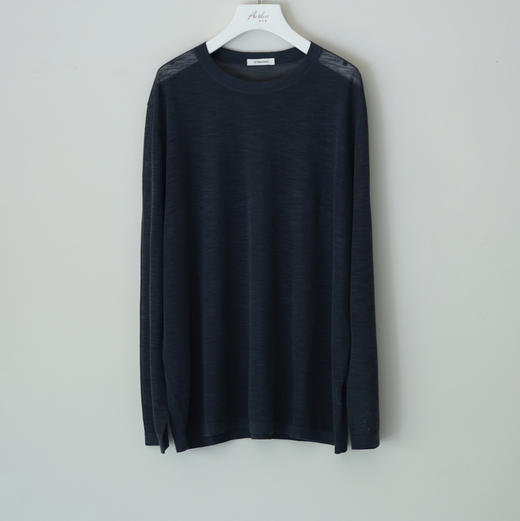 两色长袖针织T 商品图0