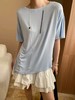工厂直销 | “凉感面膜”系列  亲肤短袖 包容性强 不规则开叉中长款/防晒罩衫/V领短袖 商品缩略图3