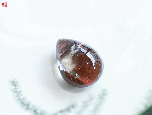 【朱颜灵纱】红幽灵水晶吊坠 配精美挂绳 商品图1