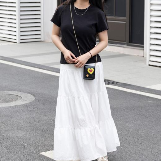 菜菜家珍珠匹马棉短袖T恤|百搭王者，正肩小短版显瘦不挑人 商品图11