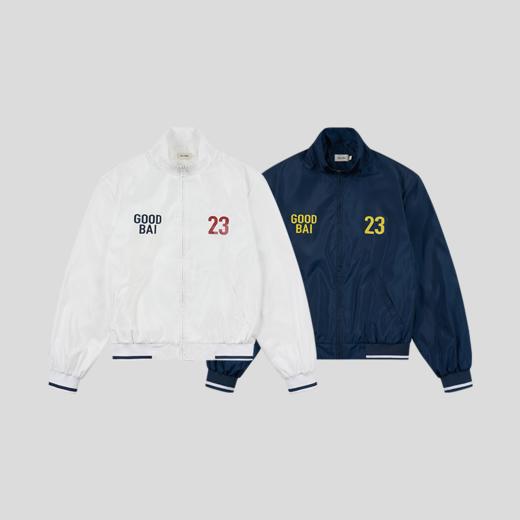 GOODBAI 粗体23 logo撞色印花翻领拉链外套 商品图1
