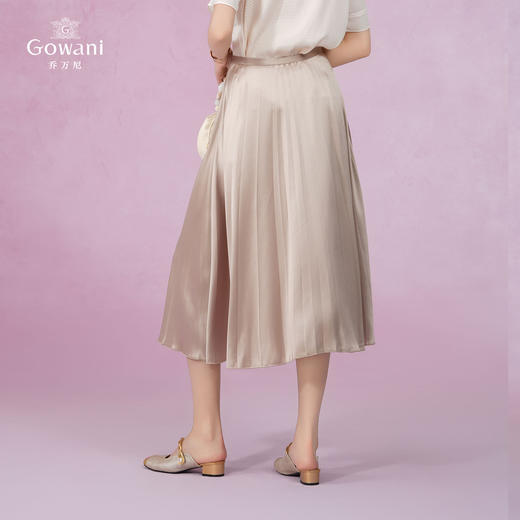 乔万尼新款半身裙a字裙缎面高级感EM2D829 商品图4