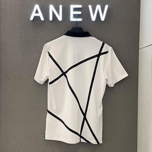 Anew家春夏新款男士印花铆钉POLO短袖弹力面料舒适透气M222127180 商品图4