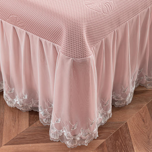 多喜爱 凉豆豆床裙三件套-云镜（灰/蓝/粉） 【可水洗机洗】【柔软可折叠】【凉感值0.28】【全方位包裹】 凉席子A类标准 有效抗菌 3D立体凉豆豆 商品图12