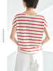 2025SS 有机亚麻条纹短袖针织衫 商品缩略图1