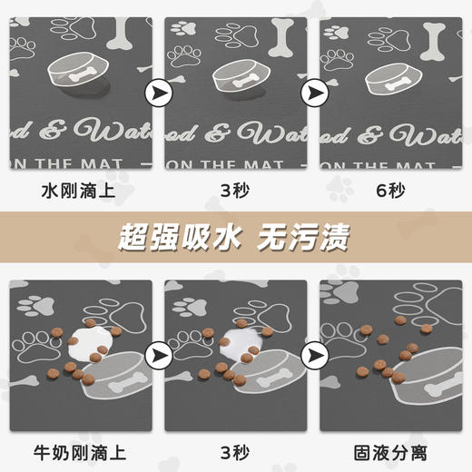 猫狗垫子宠物通用餐垫速干吸水防滑防污地垫狗狗吃饭垫子柔软睡垫 商品图1