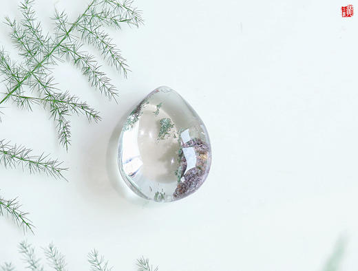 【烬影】绿幽灵水晶吊坠 配精美挂绳 商品图0