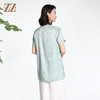 佐尔美夏季新款新中式国风时尚气质桑蚕丝短袖衬衣女M42CS94 商品缩略图4