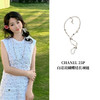 CH-J 25P 珐琅白蝴蝶结长项链 商品缩略图0
